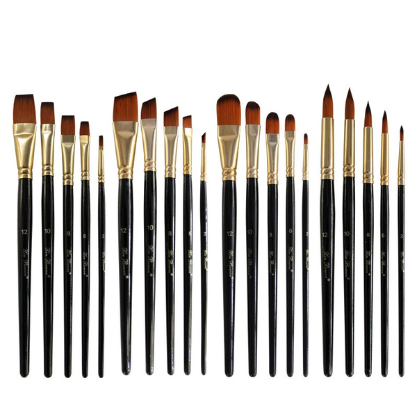Painting Brushes Set 4 Sets of 20 Sizes Professional Fine Tip